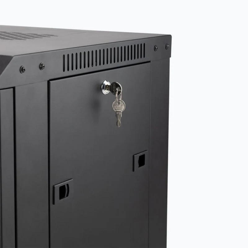 On-Stage Wall Mount Knock Down Rack Steel Enclosed Cabinet | 12U