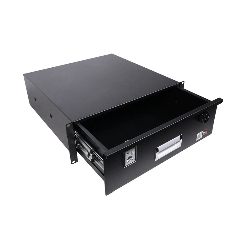 ProX Rack Mount Drawer Locking Steel Sliding Storage | 3U | 12"