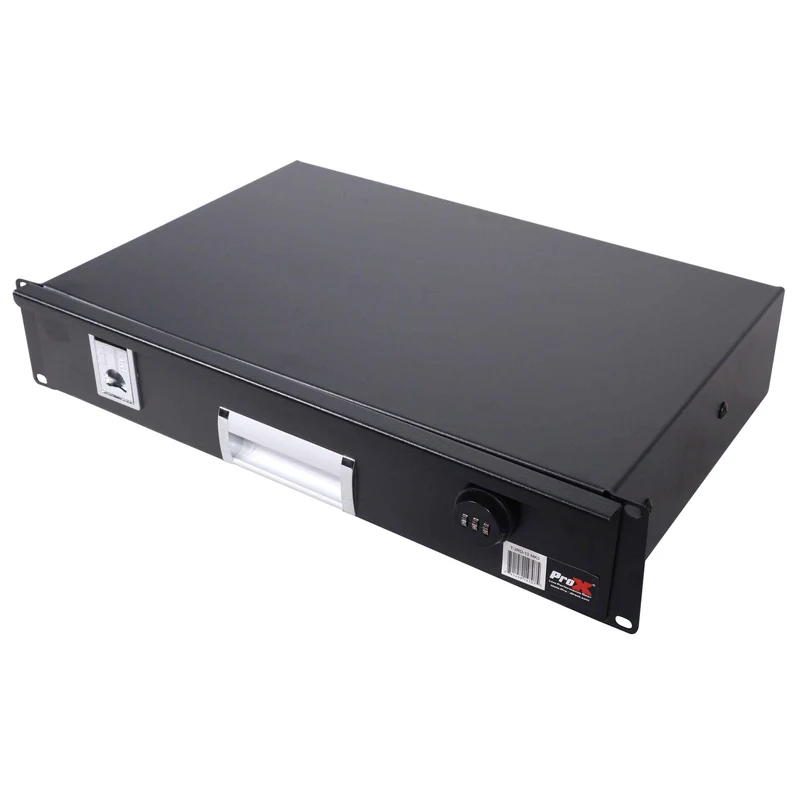 ProX Rack Mount Drawer Locking Steel Sliding Storage | 2U | 12"