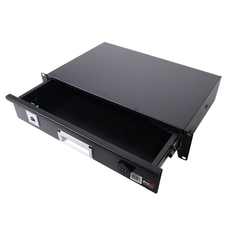 ProX Rack Mount Drawer Locking Steel Sliding Storage | 2U | 12"