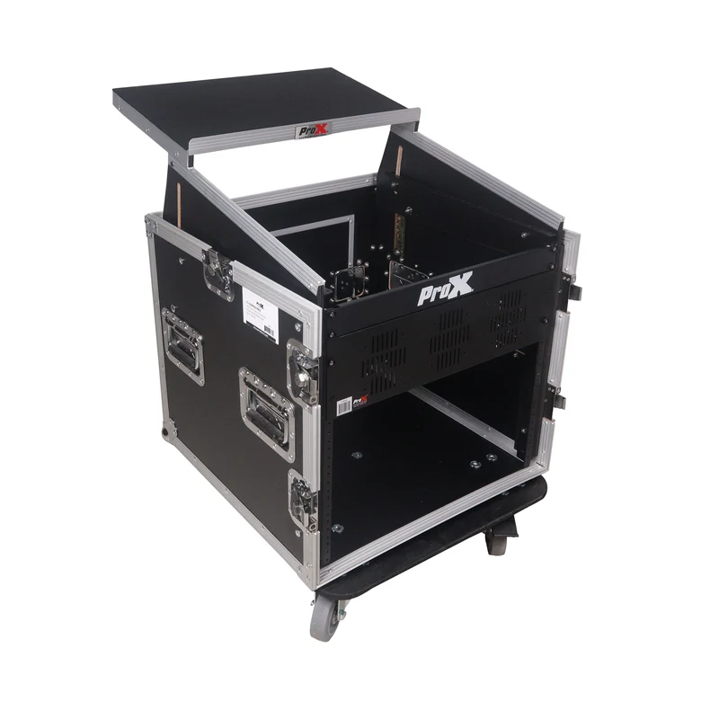 ProX T-10MRLT 10U Combo Rack Flight Case With Laptop Shelf