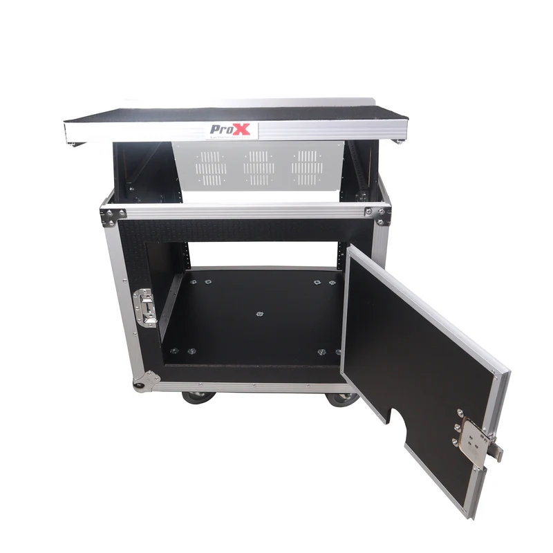 ProX T-10MRLT 10U Combo Rack Flight Case With Laptop Shelf