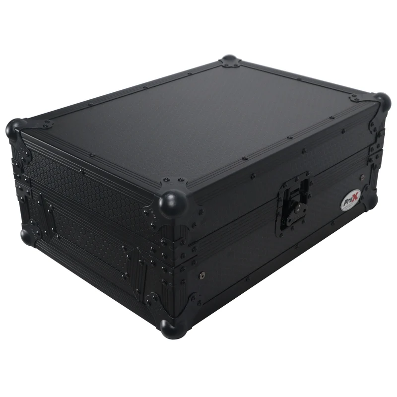 ProX ATA Flight Case for DJ Mixers Universal Road Case | Black | With Laptop Shelf