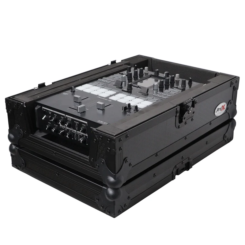 ProX ATA Flight Case for DJ Mixers Universal Road Case | Black | Without Laptop Shelf