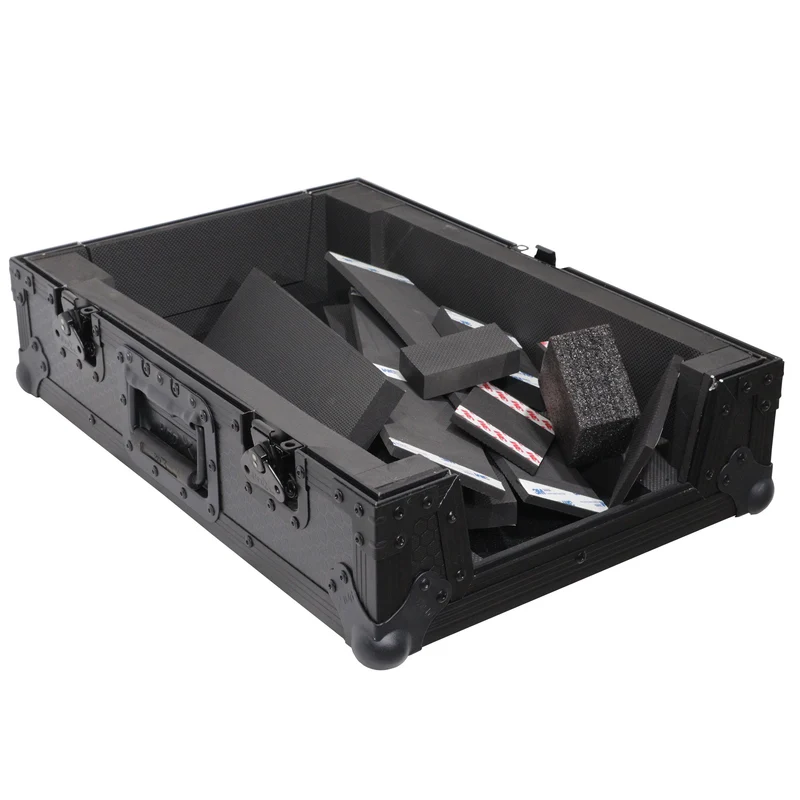 ProX ATA Flight Case for DJ Mixers Universal Road Case | Black | Without Laptop Shelf