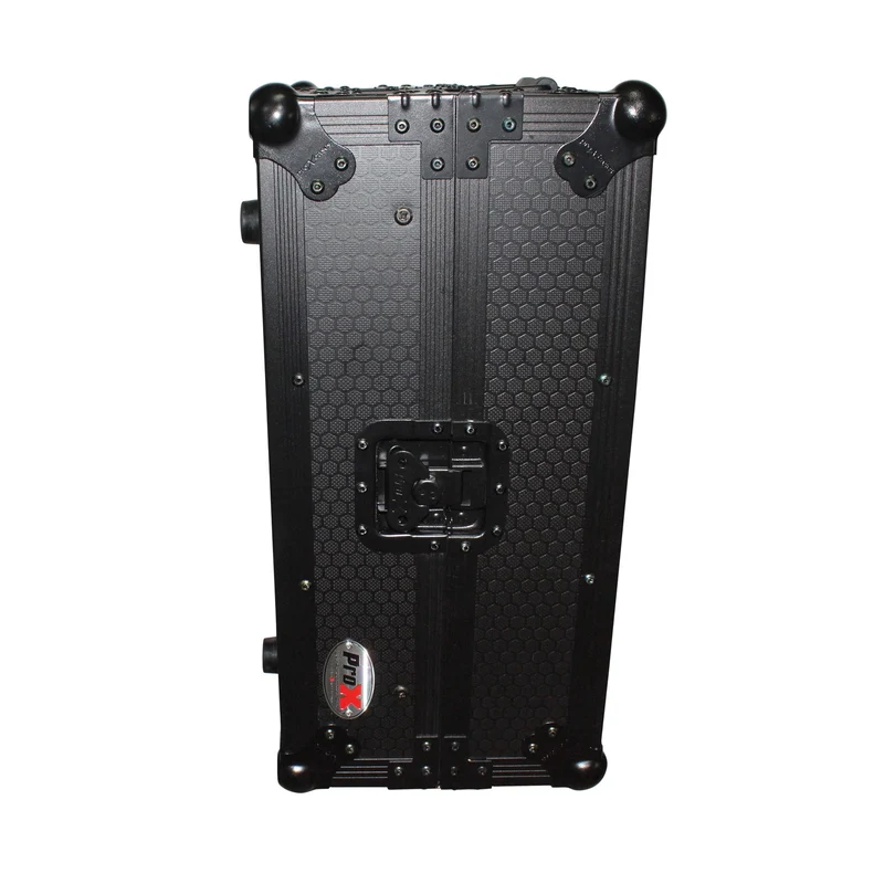 ProX ATA Flight Case for 12" DJ Mixers Honeycomb Road Case | Black | With Laptop Shelf