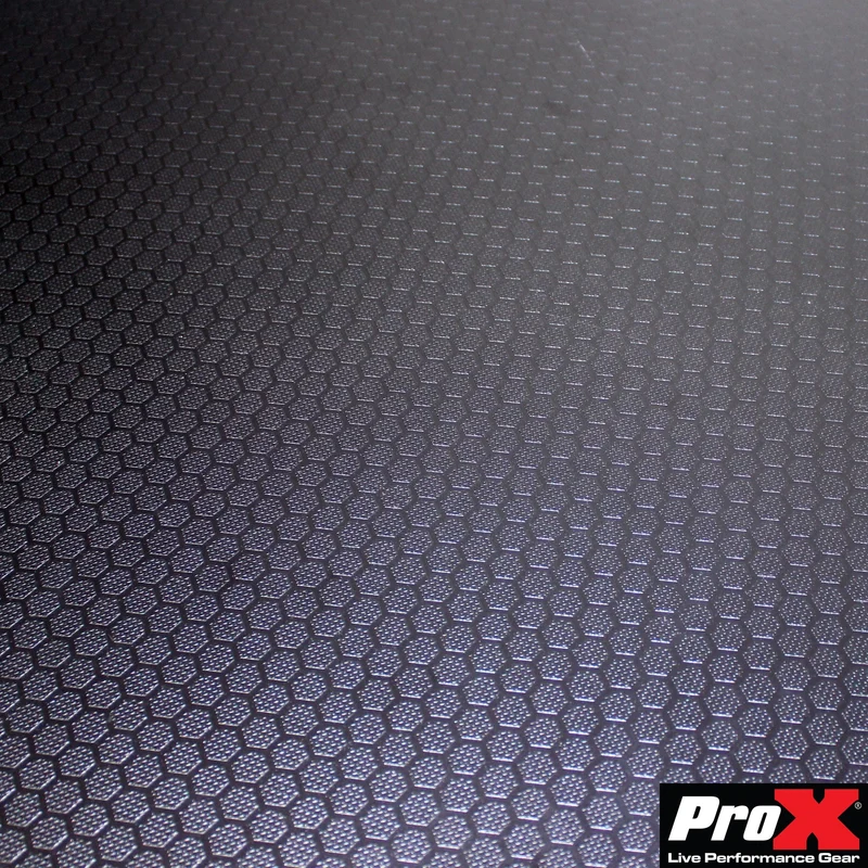ProX ATA Flight Case for 12" DJ Mixers Honeycomb Road Case | Black | With Laptop Shelf