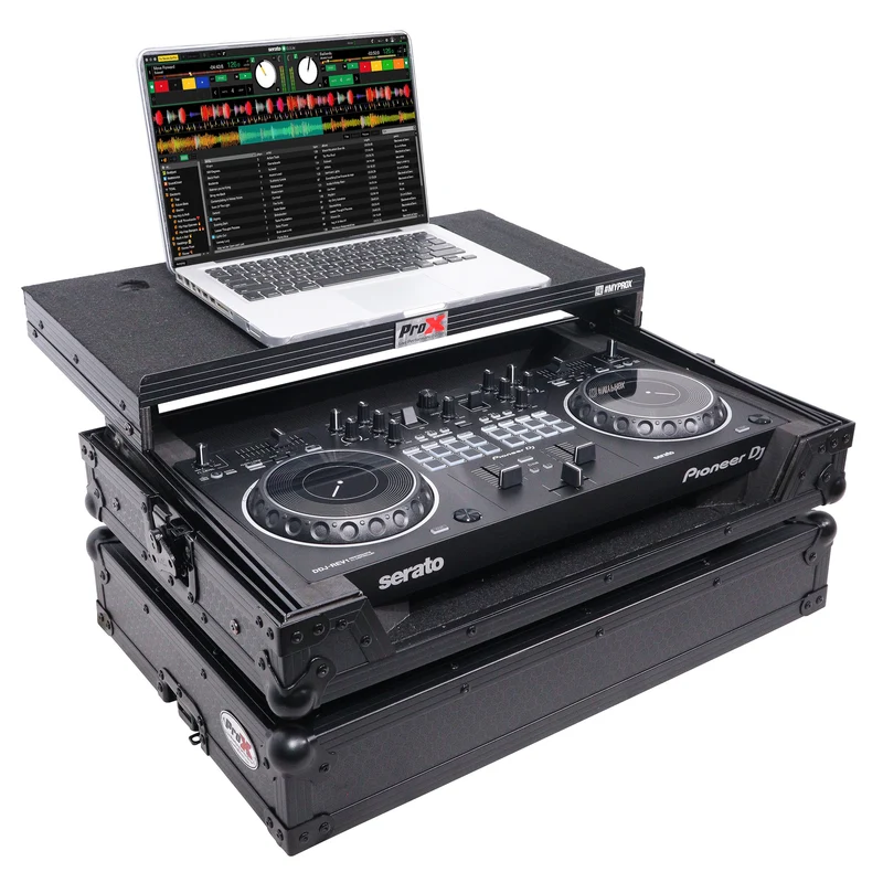 ProX ATA Flight Case for Pioneer DDJ-REV1 With Laptop Shelf | Black