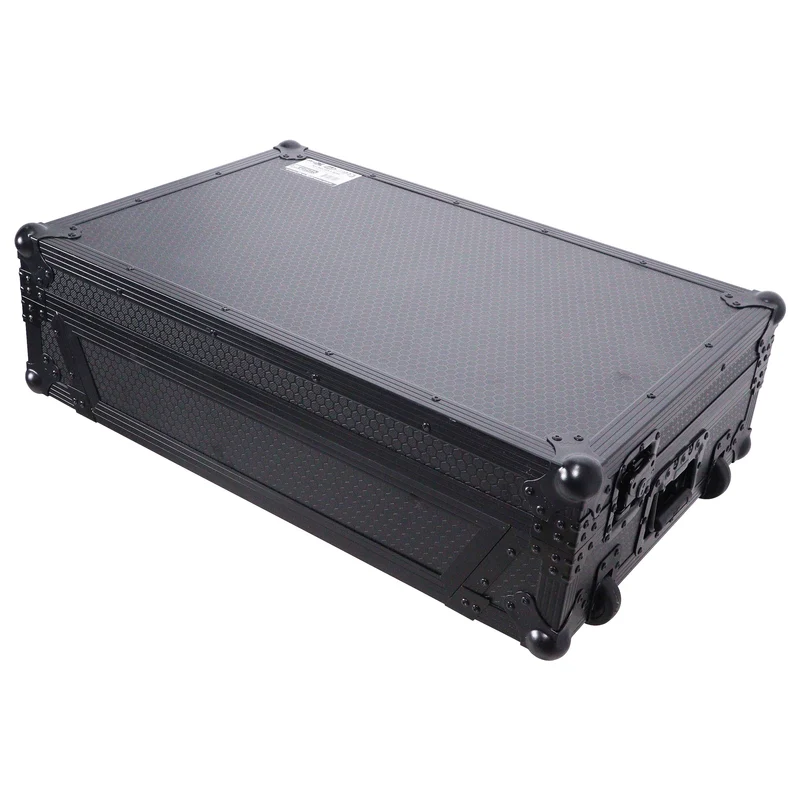 ProX ATA Flight Case For Pioneer XDJ-RX3/DDJ-REV5 DJ Controller with 1U Rack Space and Wheels | Black/Black | Without Laptop Shelf