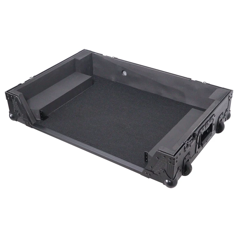 ProX ATA Flight Case For Pioneer XDJ-RX3/DDJ-REV5 DJ Controller with 1U Rack Space and Wheels | Black/Black | Without Laptop Shelf