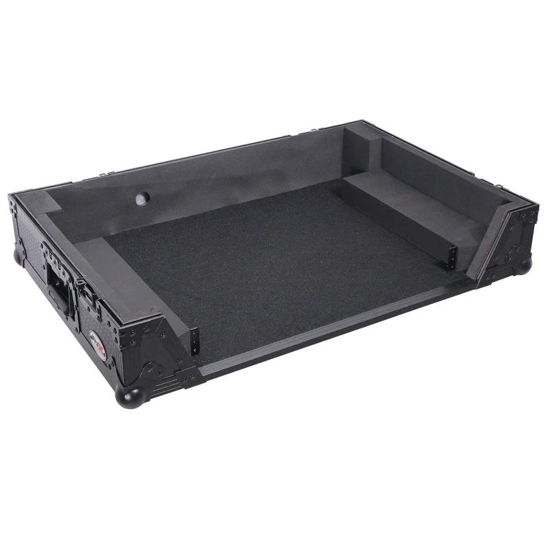ProX ATA Flight Case For Pioneer XDJ-RX3/DDJ-REV5 DJ Controller with 1U Rack Space and Wheels | Black/Black | Without Laptop Shelf