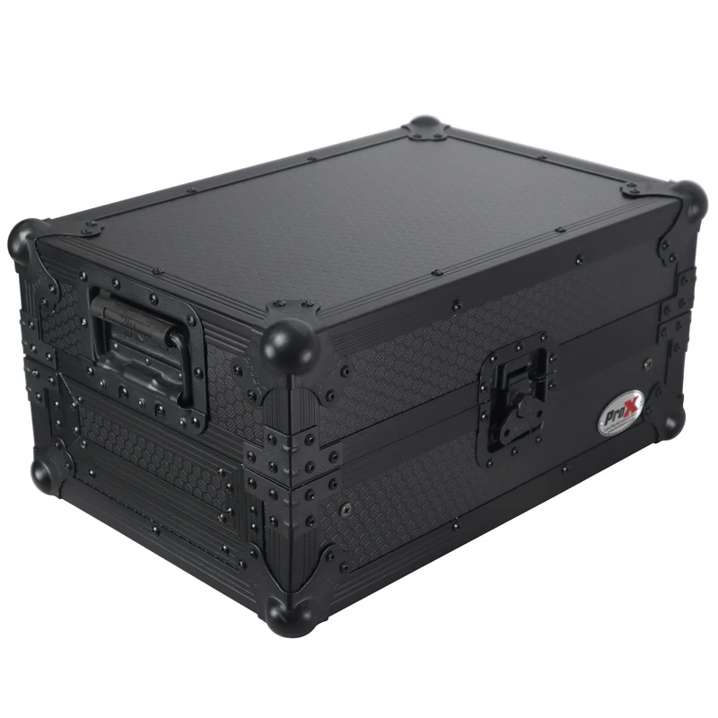 ProX ATA Flight Case for Pioneer DJM-S7 Mixer Gig-Ready Road Case | With Laptop Shelf | Black/Black