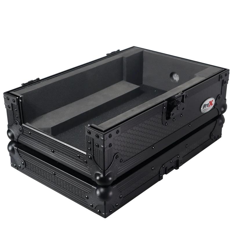 ProX ATA Flight Case for Pioneer DJM-S7 Mixer Gig-Ready Road Case | Without Laptop Shelf | Black/Black