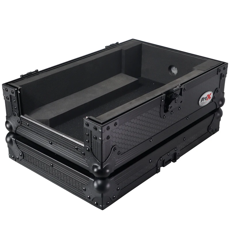 ProX ATA Flight Case for Pioneer DJM-S7 Mixer Gig-Ready Road Case | Without Laptop Shelf | Black/Black
