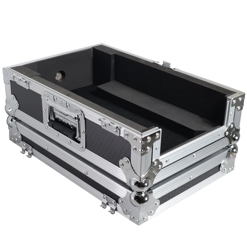 ProX ATA Flight Case for Pioneer DJM-S7 Mixer Gig-Ready Road Case | Without Laptop Shelf | Silver/Black