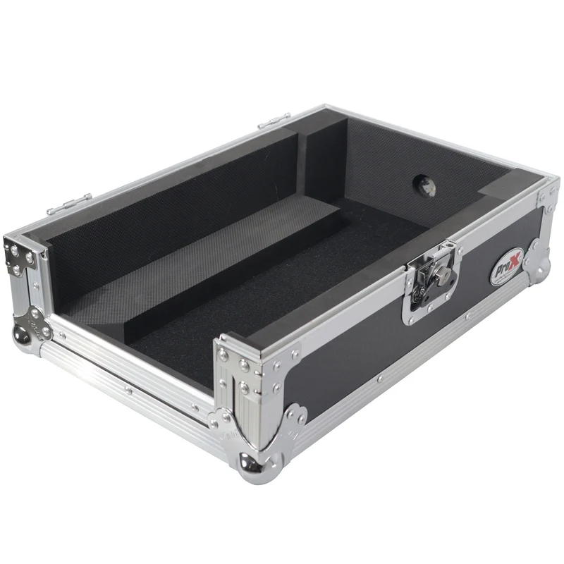 ProX ATA Flight Case for Pioneer DJM-S7 Mixer Gig-Ready Road Case | Without Laptop Shelf | Silver/Black