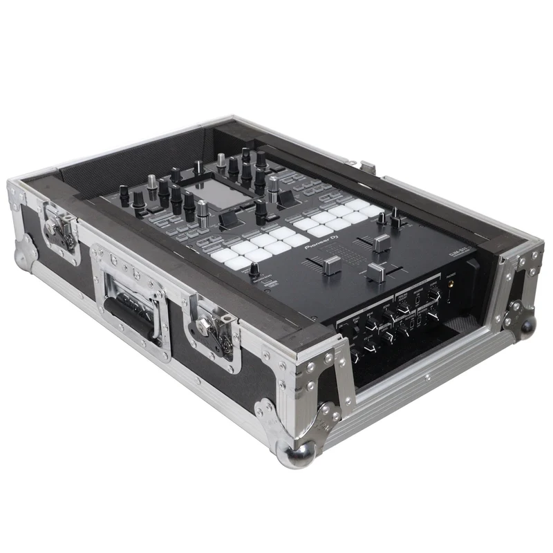 ProX ATA Flight Case for DJ Mixers Universal Road Case | Silver/Black | Without Laptop Shelf