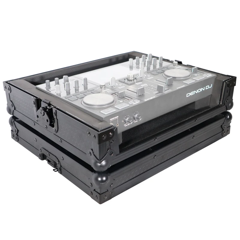 ProX ATA Style Flight Travel Case for Denon DJ Prime Go | Black On Black