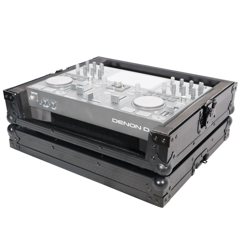 ProX ATA Style Flight Travel Case for Denon DJ Prime Go | Black On Black