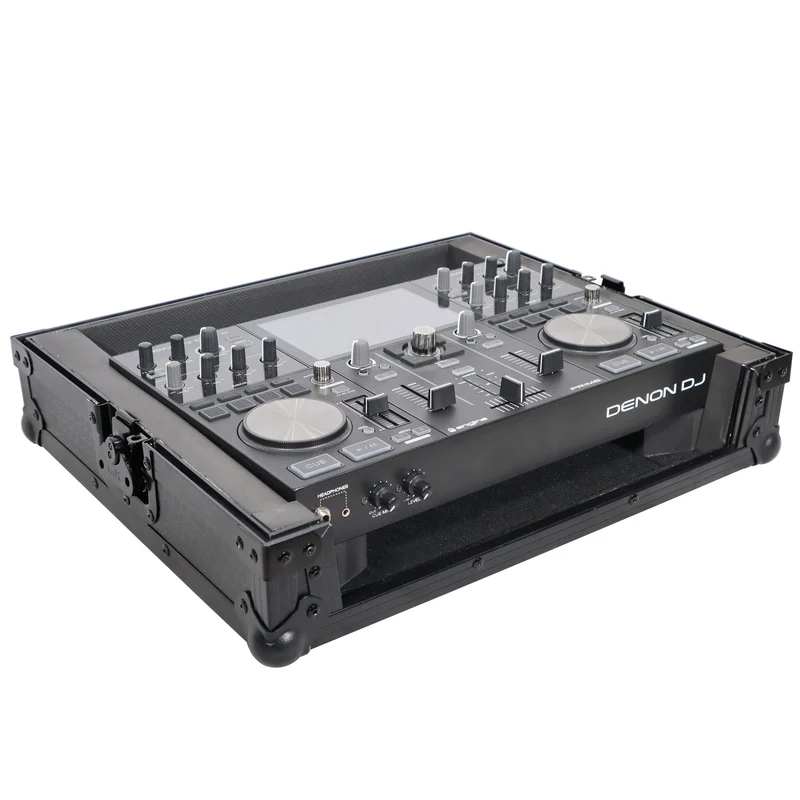 ProX ATA Style Flight Travel Case for Denon DJ Prime Go | Black On Black