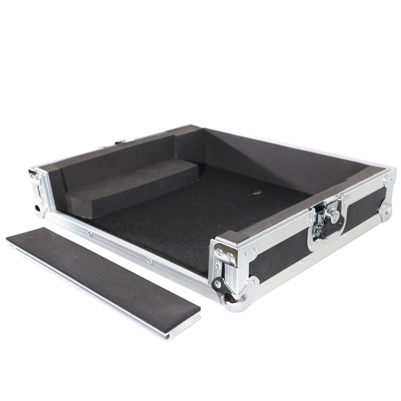 ProX ATA Style Flight Travel Case for Denon DJ Prime Go | Silver On Black