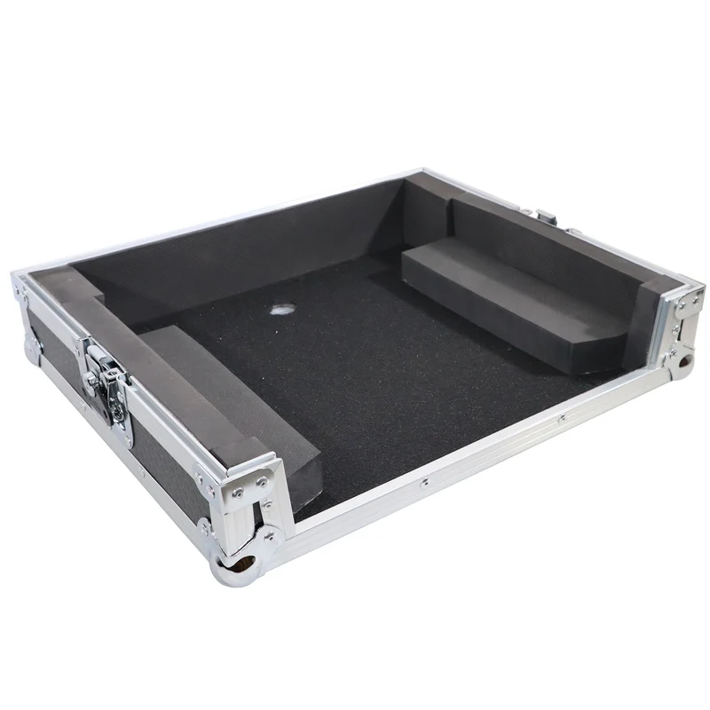 ProX ATA Style Flight Travel Case for Denon DJ Prime Go | Silver On Black
