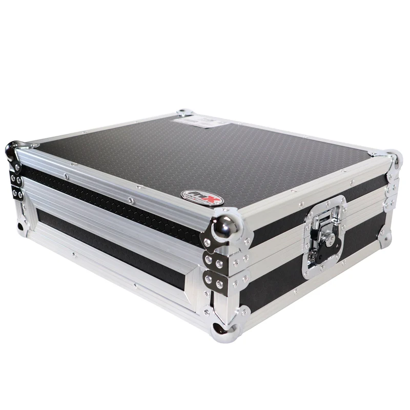 ProX ATA Style Flight Travel Case for Denon DJ Prime Go | Silver On Black