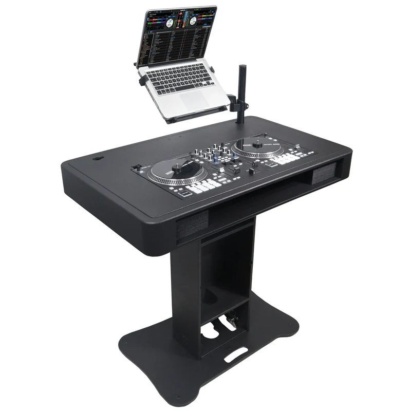 ProX Control Tower DJ Podium T-Shape Stand for Pioneer DDJ | Black | With Road Case