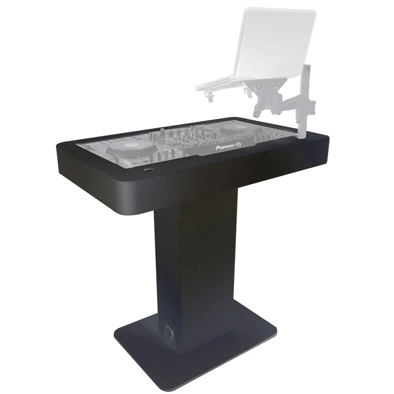 ProX Control Tower DJ Podium T-Shape Stand for Pioneer DDJ | Black | With Road Case