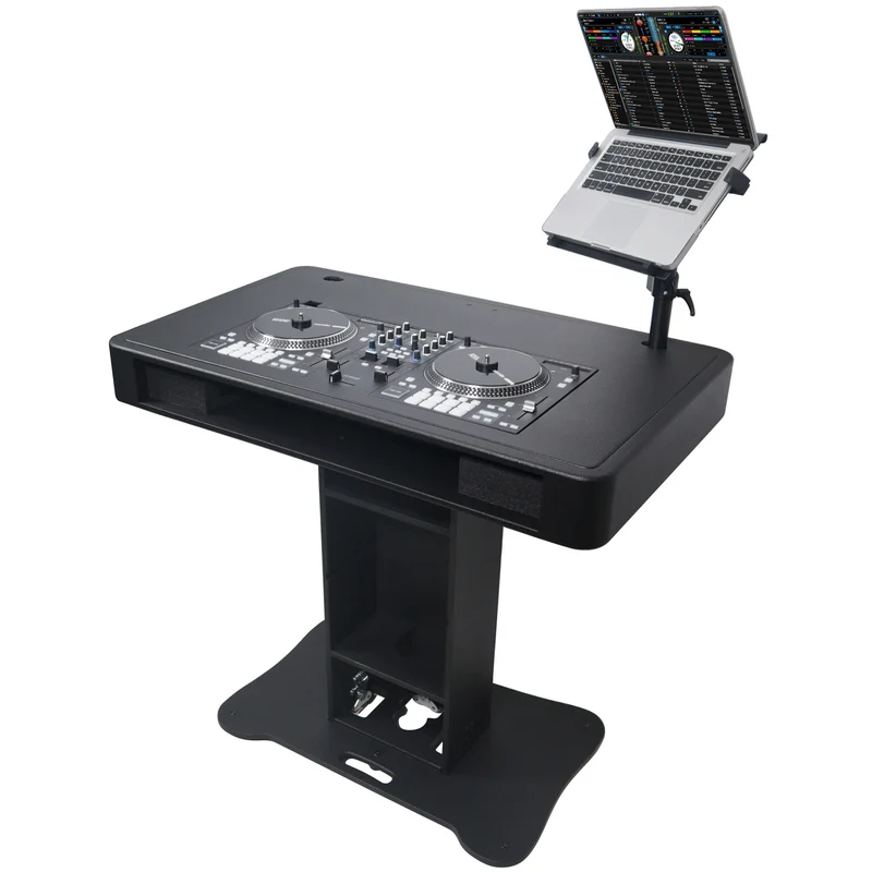 ProX Control Tower DJ Podium T-Shape Stand for Pioneer DDJ | Black | With Road Case