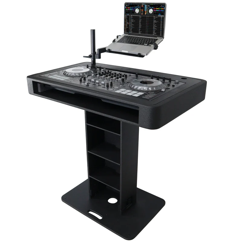 ProX Control Tower DJ Podium T-Shape Stand for Pioneer DDJ | Black | With Road Case