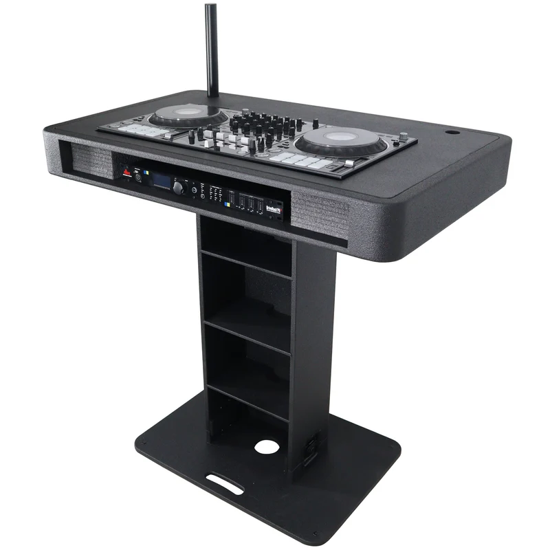 ProX Control Tower DJ Podium T-Shape Stand for Pioneer DDJ | Black | With Road Case