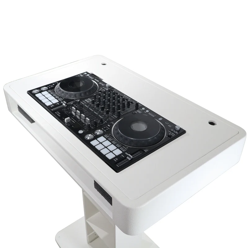 ProX Control Tower DJ Podium T-Shape Stand for Pioneer DDJ | White | With Road Case