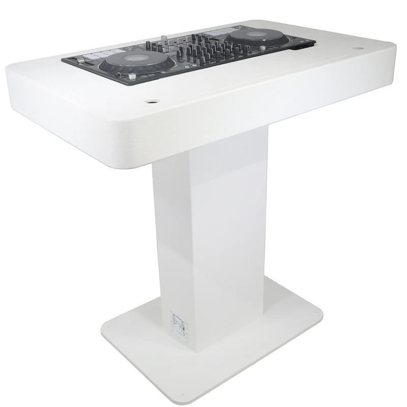 ProX Control Tower DJ Podium T-Shape Stand for Pioneer DDJ | White | With Road Case