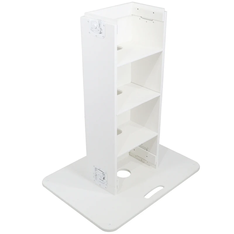 ProX Control Tower DJ Podium T-Shape Stand for Pioneer DDJ | White | With Road Case