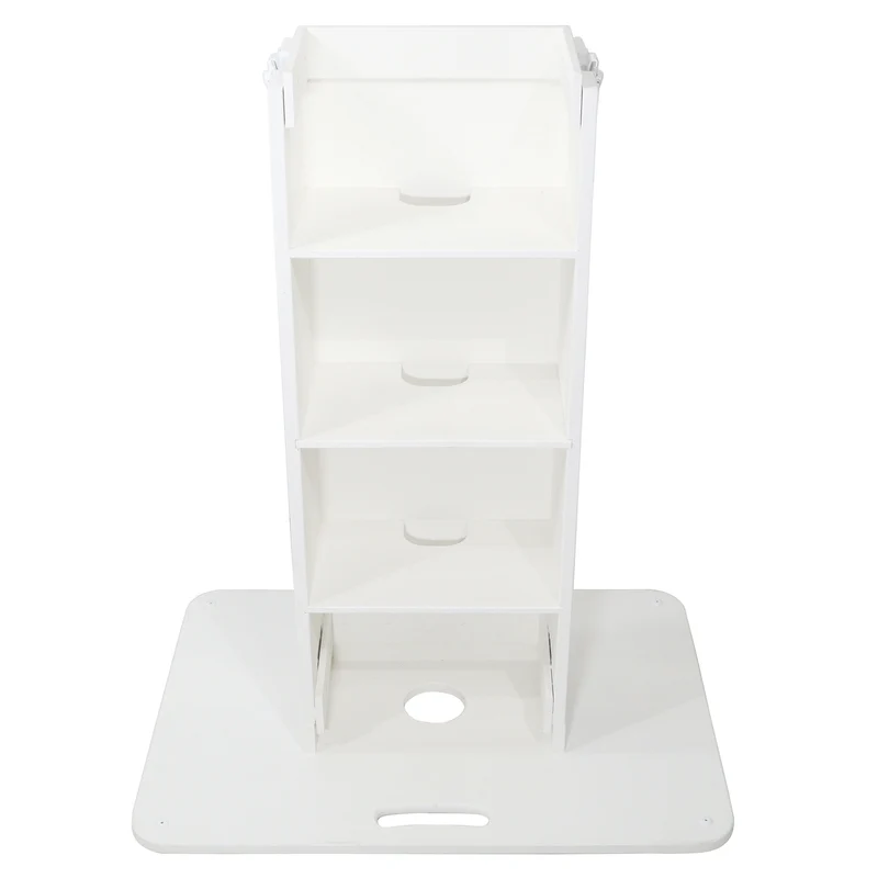 ProX Control Tower DJ Podium T-Shape Stand for Pioneer DDJ | White | With Road Case