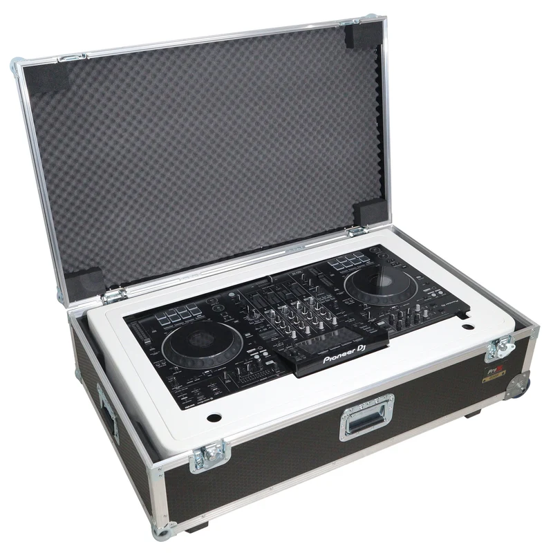 ProX Control Tower DJ Podium T-Shape Stand for Pioneer DDJ | White | With Road Case