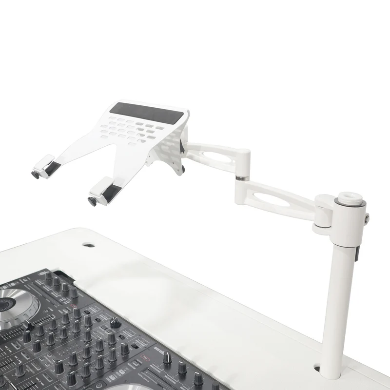 ProX Control Tower DJ Podium T-Shape Stand for Pioneer DDJ | White | Without Road Case