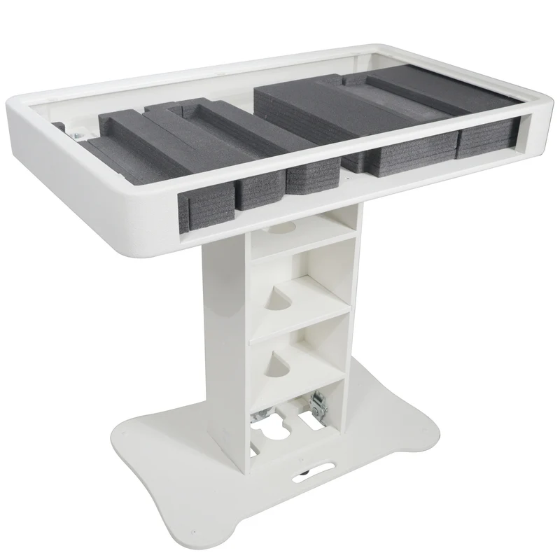 ProX Control Tower DJ Podium T-Shape Stand for Pioneer DDJ | White | Without Road Case