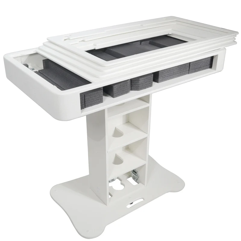 ProX Control Tower DJ Podium T-Shape Stand for Pioneer DDJ | White | Without Road Case