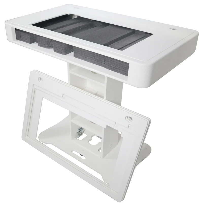 ProX Control Tower DJ Podium T-Shape Stand for Pioneer DDJ | White | Without Road Case