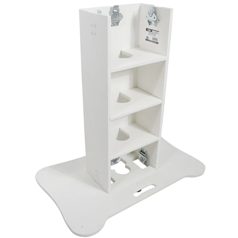 ProX Control Tower DJ Podium T-Shape Stand for Pioneer DDJ | White | Without Road Case