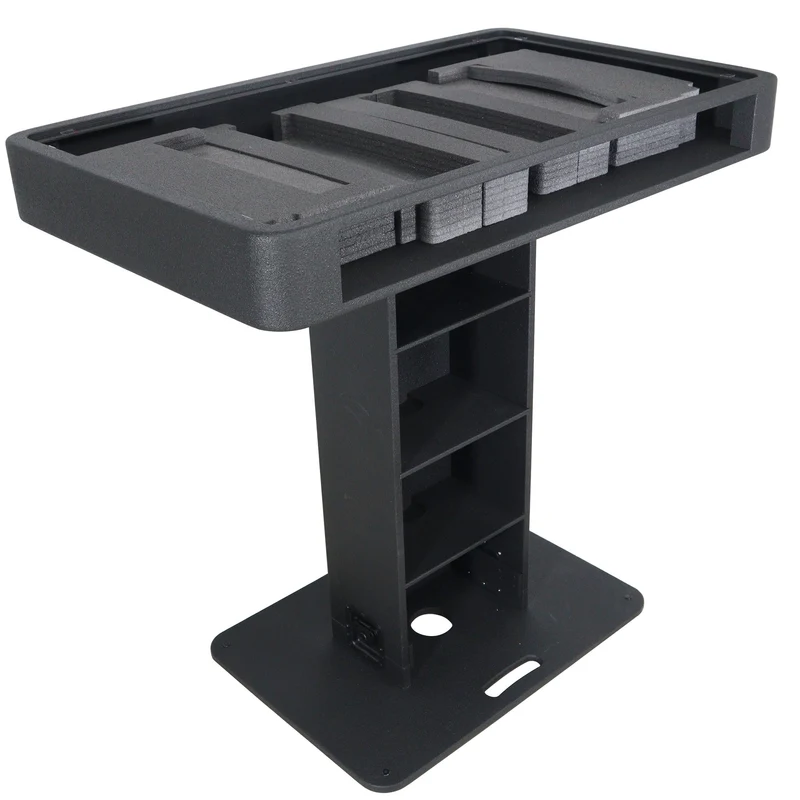 ProX Control Tower DJ Podium T-Shape Stand for Pioneer DDJ | Black | Without Road Case