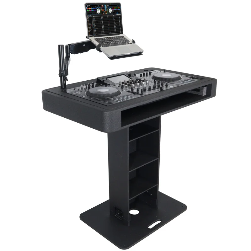 ProX Control Tower DJ Podium T-Shape Stand for Pioneer DDJ | Black | Without Road Case