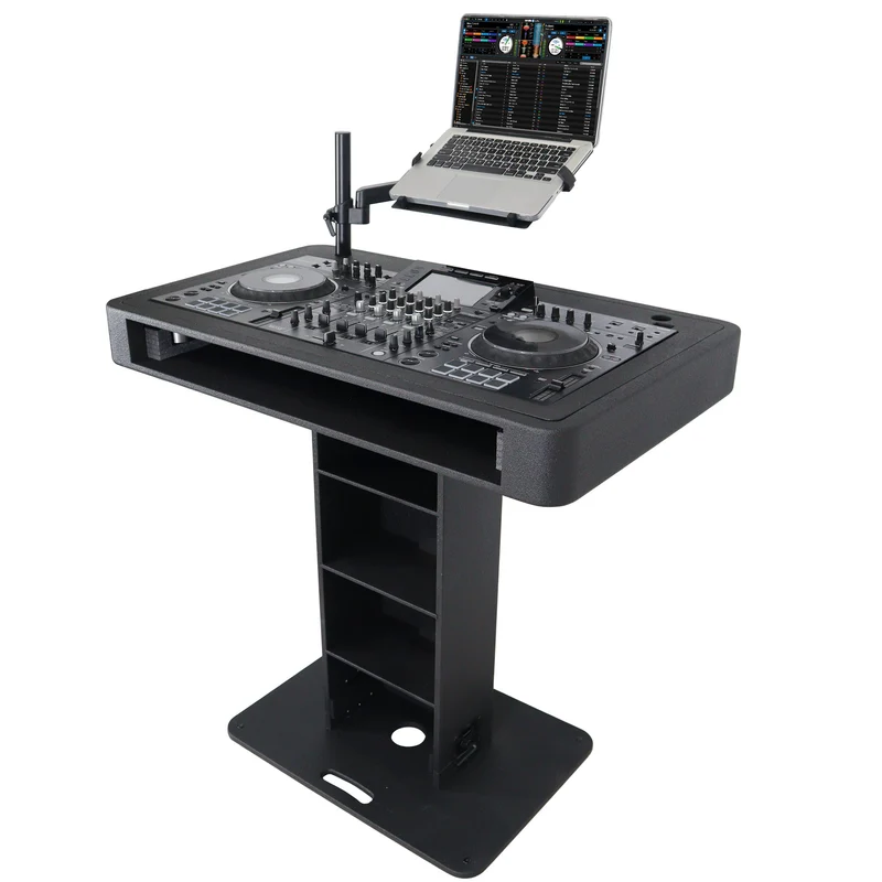 ProX Control Tower DJ Podium T-Shape Stand for Pioneer DDJ | Black | Without Road Case
