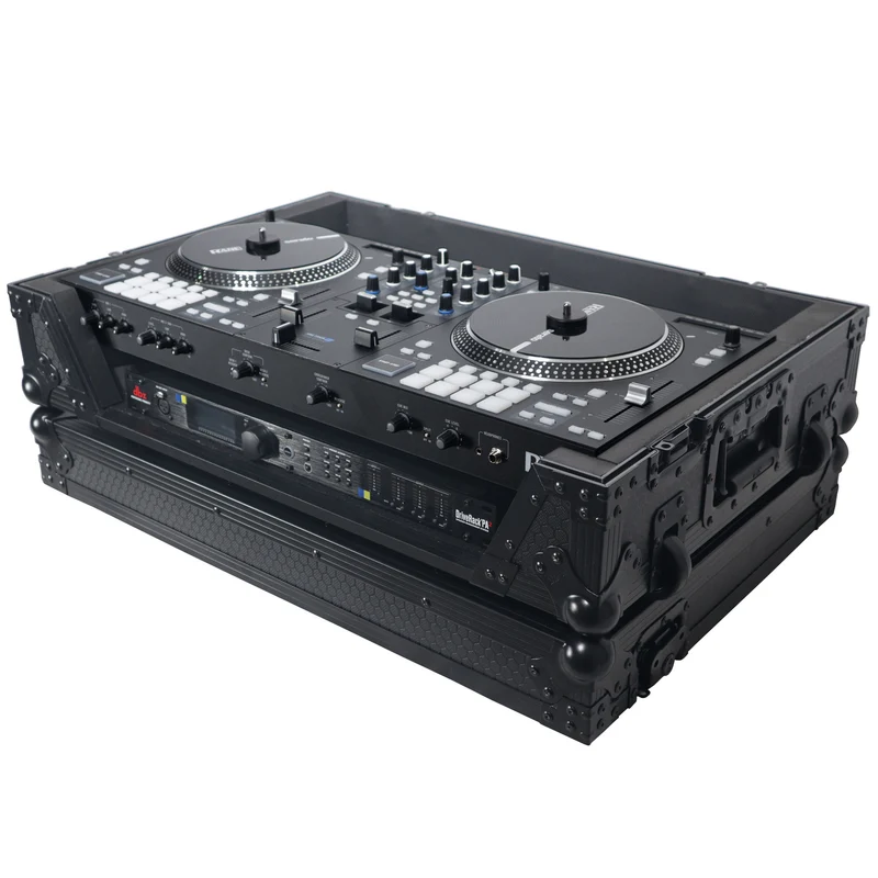 ProX Flight Case for Rane ONE DJ Controller With 1U Rack | Black on Black | Without Laptop Shelf