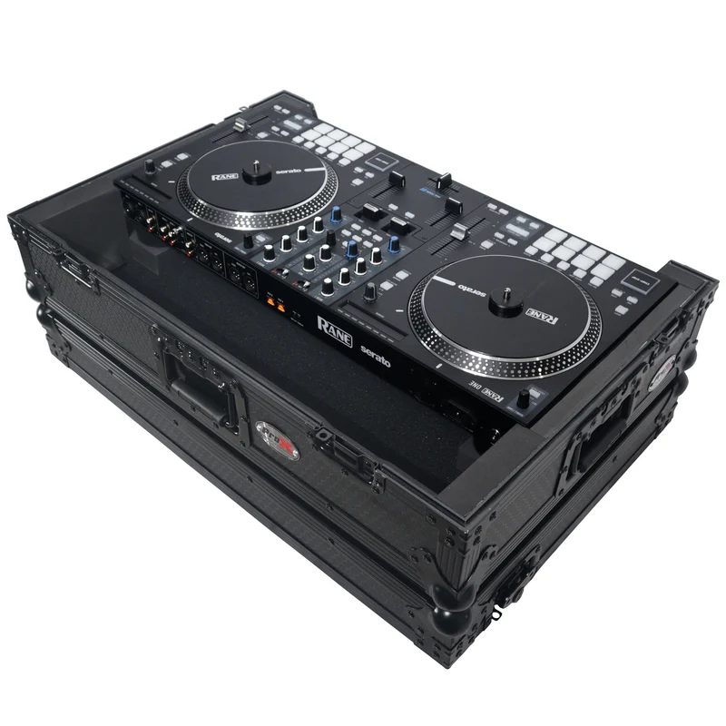 ProX Flight Case for Rane ONE DJ Controller With 1U Rack | Black on Black | Without Laptop Shelf