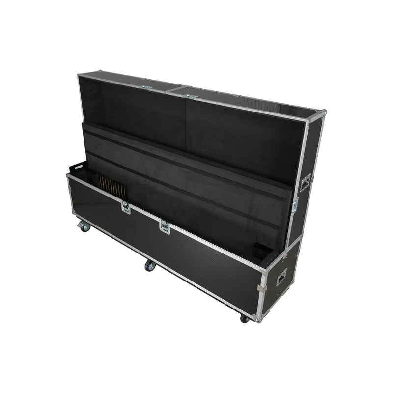 ProX Universal Dual Flat Panel Monitor Flight Case ATA Road Case | 80 in to 100 in