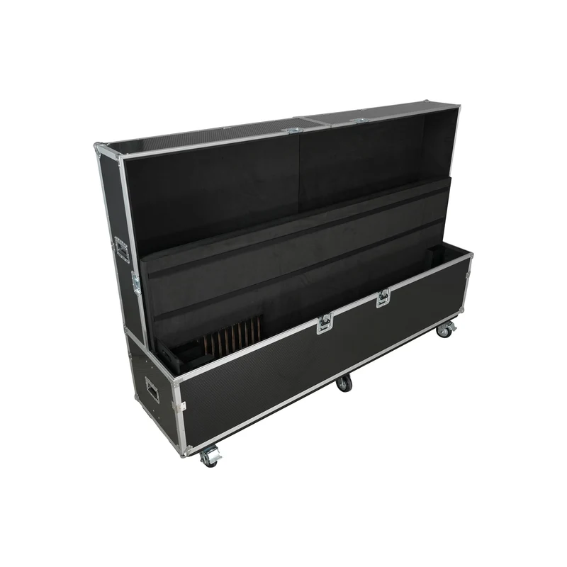 ProX Universal Dual Flat Panel Monitor Flight Case ATA Road Case | 80 in to 100 in