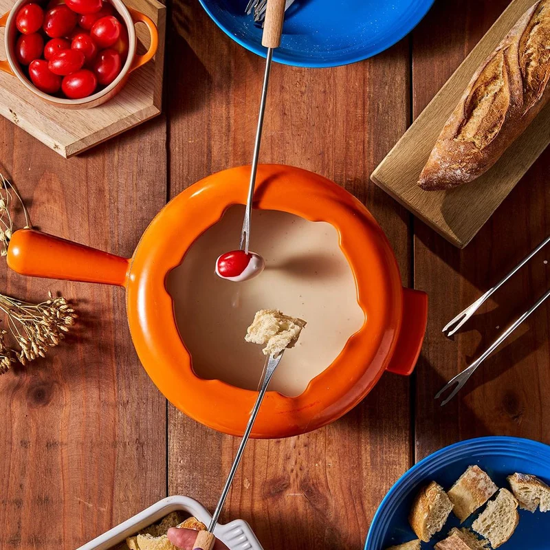 Set de Fondue Savoyarde y Bourguignon Le Creuset